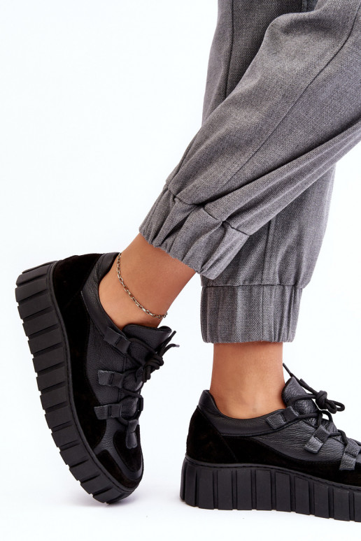    sportiniai bateliai su platforma M01/1 Zazoo Juodos spalvos