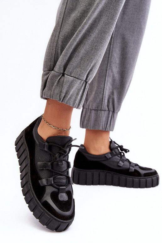    sportiniai bateliai su platforma M01/1 Zazoo Juodos spalvos