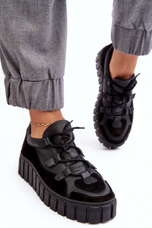    sportiniai bateliai su platforma M01/1 Zazoo Juodos spalvos