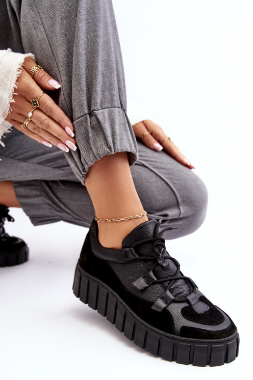    sportiniai bateliai su platforma M01/1 Zazoo Juodos spalvos