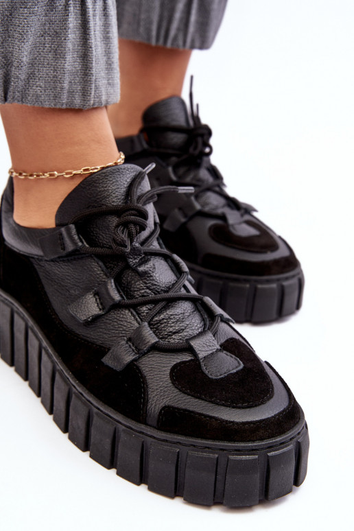    sportiniai bateliai su platforma M01/1 Zazoo Juodos spalvos