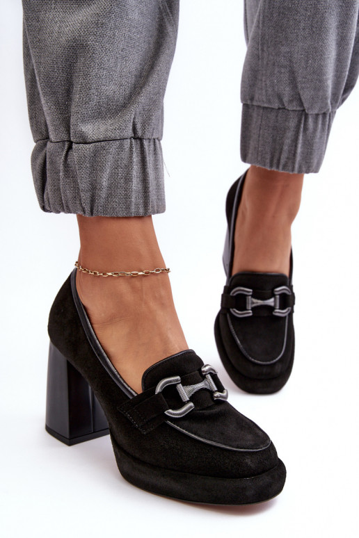   Bateliai storu kulniuku Laura Messi 2706 Juodos spalvos