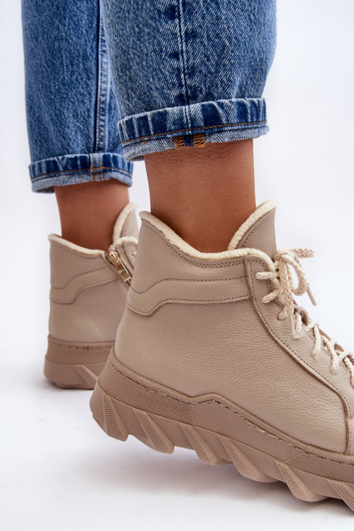 pašiltinti Aulinukai  su platforma smėlio spalvos Lemar Jevette