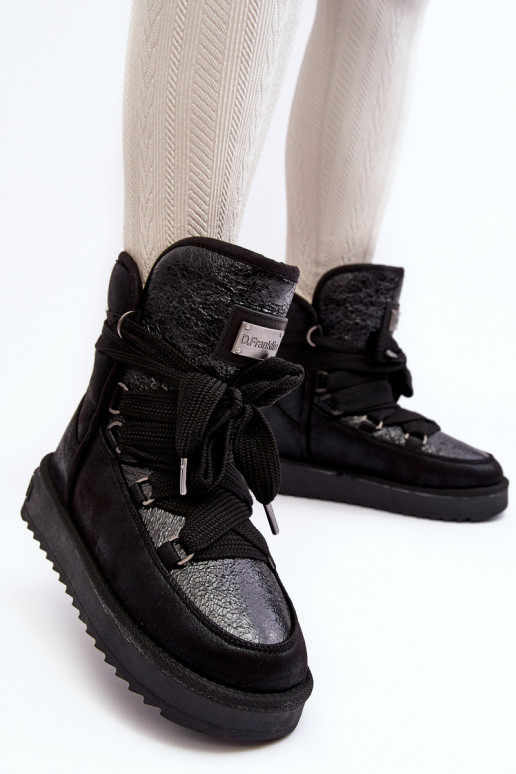  sniego batai su stilingomis detalėmis D.Franklin DFSH370006 Juodos spalvos