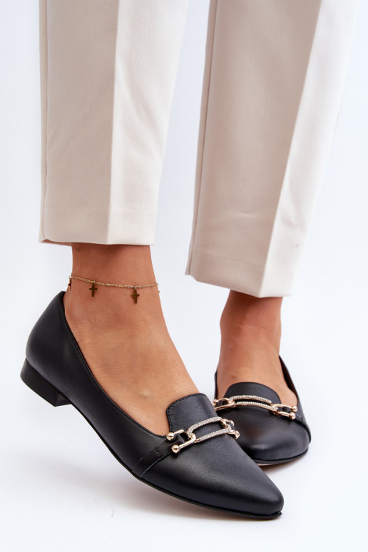 Zazoo 2885 Balerinos  su ornamentais Juodos spalvos