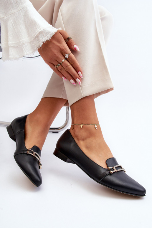 Zazoo 2885 Balerinos  su ornamentais Juodos spalvos