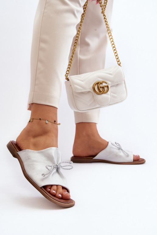 Zazoo 2659 Šlepetės  sidabro spalvos