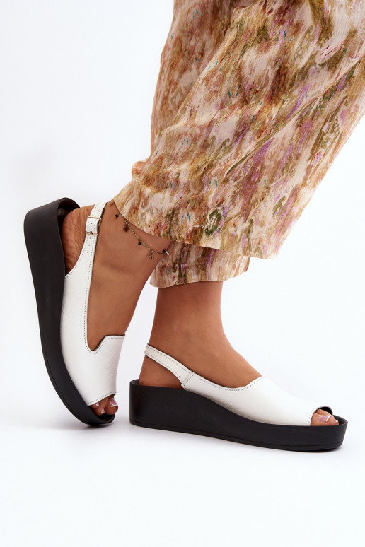 Zazoo 2893 Moteriškos basutės   na j Podeszwie baltos spalvos