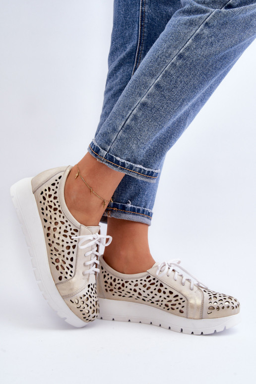 Zazoo 2821   batai  su aužūro elementais aukso spalvos