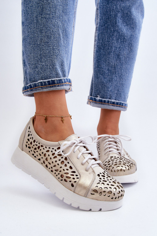 Zazoo 2821   batai  su aužūro elementais aukso spalvos