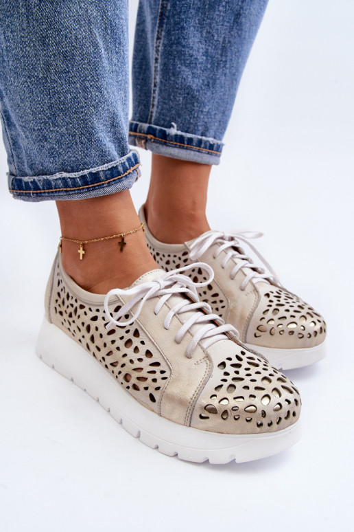 Zazoo 2821   batai  su aužūro elementais aukso spalvos