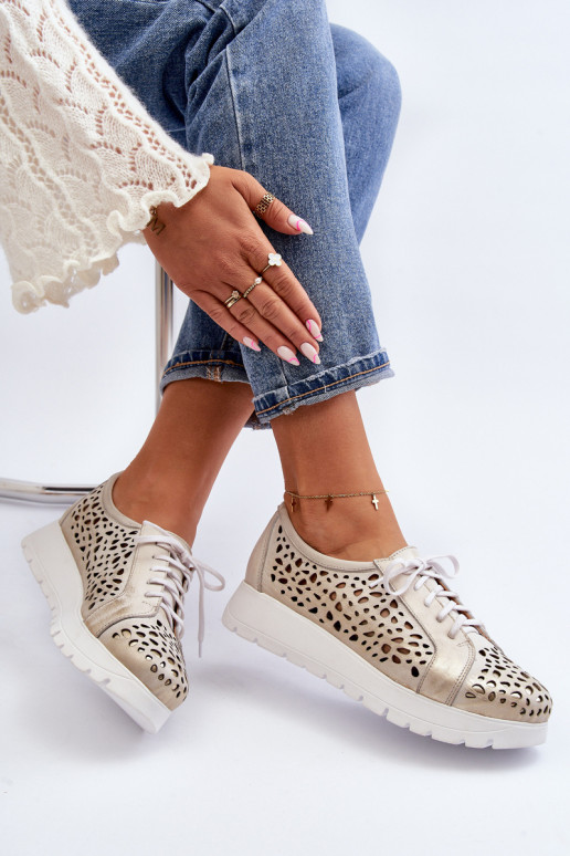 Zazoo 2821   batai  su aužūro elementais aukso spalvos