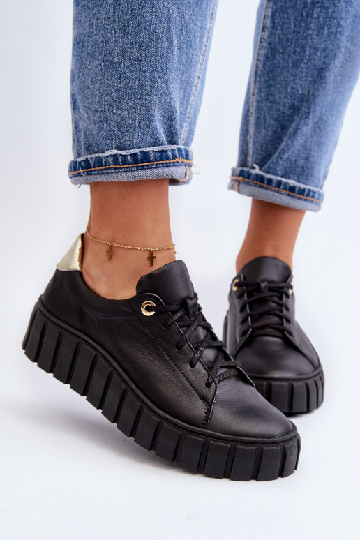 Zazoo 2919    batai su masyviu padu Juodos spalvos