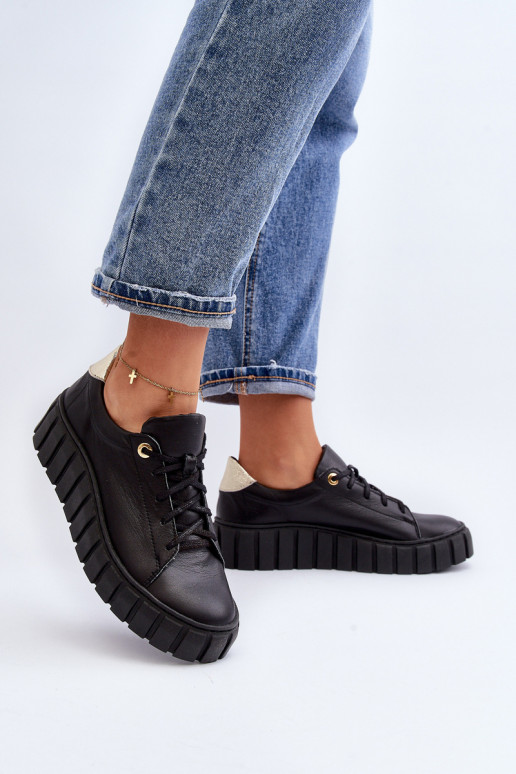 Zazoo 2919    batai su masyviu padu Juodos spalvos