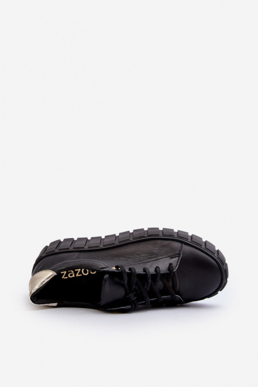 Zazoo 2919    batai su masyviu padu Juodos spalvos