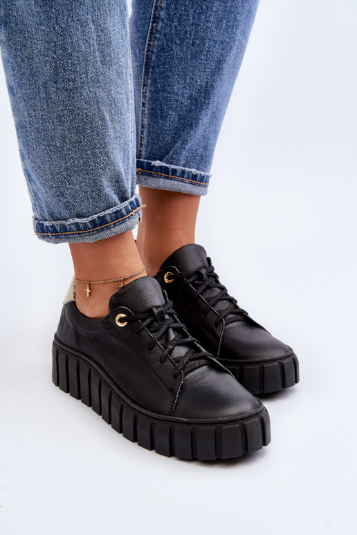 Zazoo 2919    batai su masyviu padu Juodos spalvos