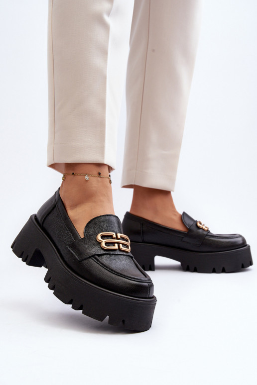 Zazoo 20164  Mokasinai  Juodos spalvos