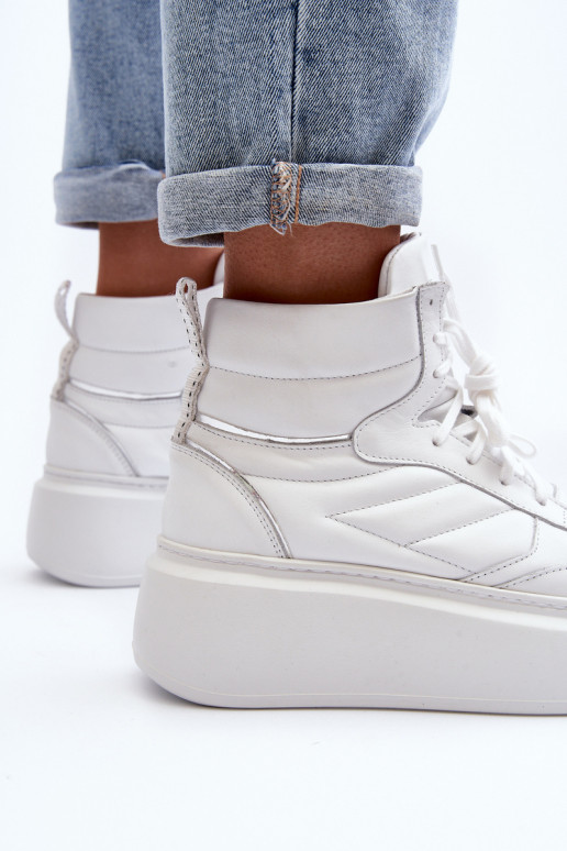 Zazoo 3392/X    sportiniai bateliai su platforma baltos spalvos