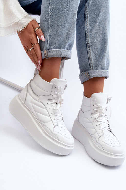 Zazoo 3392/X    sportiniai bateliai su platforma baltos spalvos