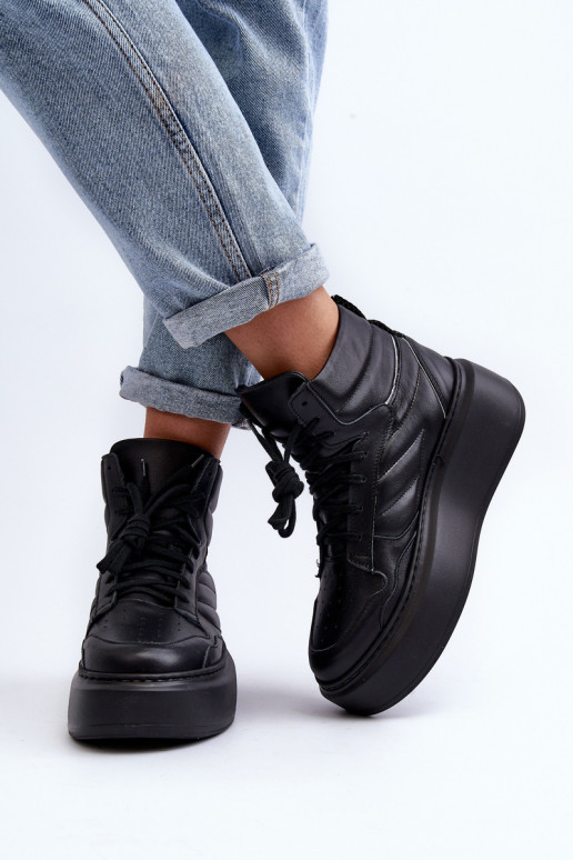 Zazoo 3392/X    sportiniai bateliai su platforma Juodos spalvos