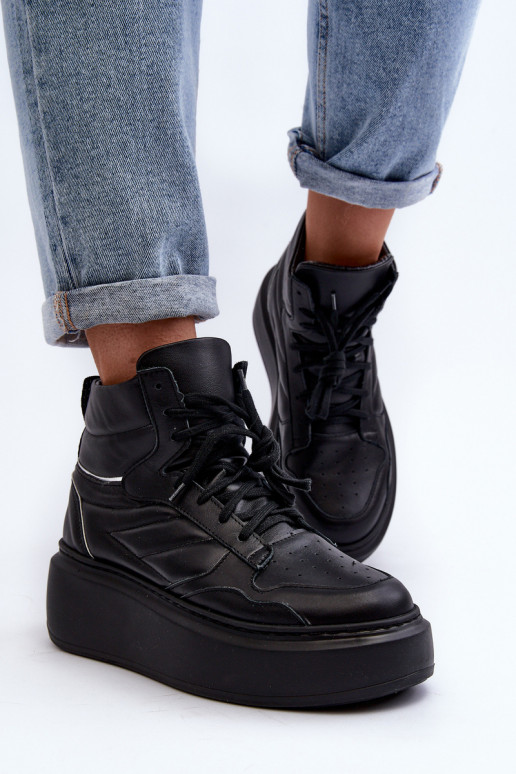 Zazoo 3392/X    sportiniai bateliai su platforma Juodos spalvos