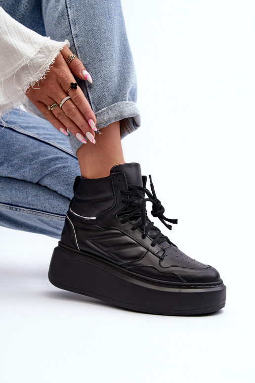 Zazoo 3392/X    sportiniai bateliai su platforma Juodos spalvos