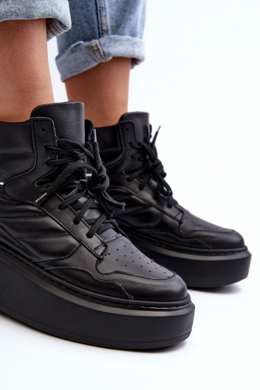 Zazoo 3392/X    sportiniai bateliai su platforma Juodos spalvos