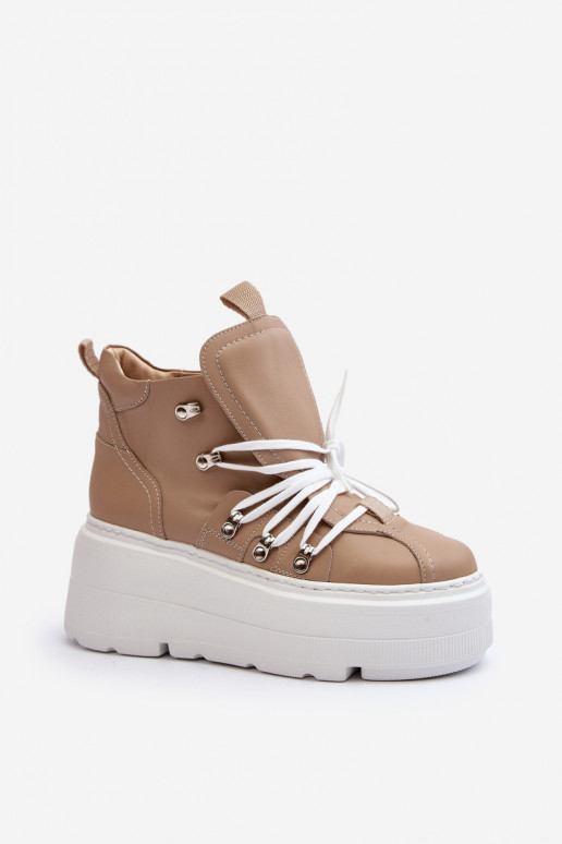 Zazoo 3416    sportiniai bateliai smėlio spalvos