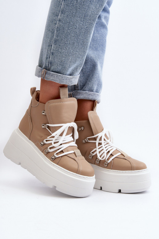 Zazoo 3416    sportiniai bateliai smėlio spalvos