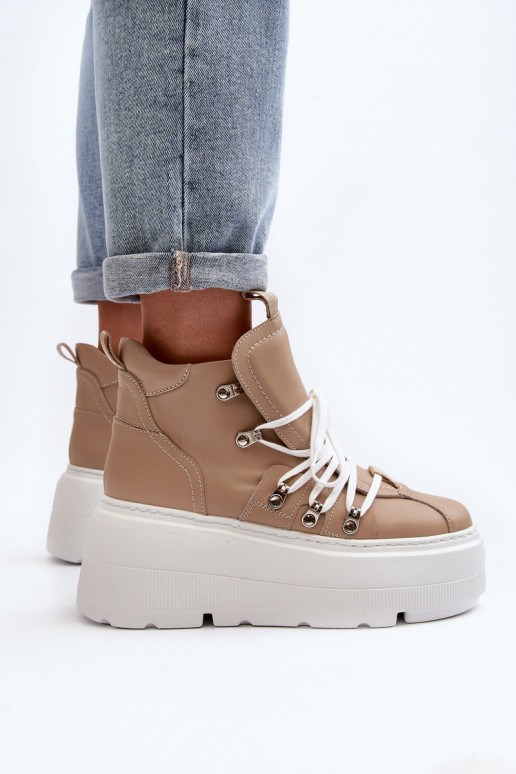 Zazoo 3416    sportiniai bateliai smėlio spalvos