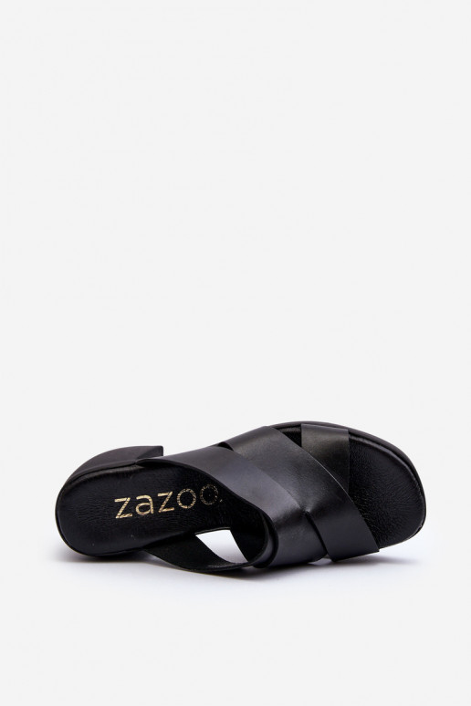 Zazoo 40373 Šlepetės  Juodos spalvos Zazoo 40373 Šlepetės  Juodos spalvos