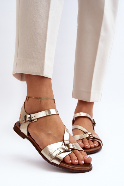 Zazoo 40182 Moteriškos basutės  aukso spalvos