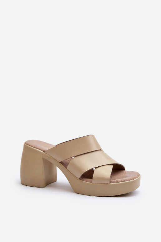 Zazoo 40373 Šlepetės  smėlio spalvos Zazoo 40373 Šlepetės  smėlio spalvos