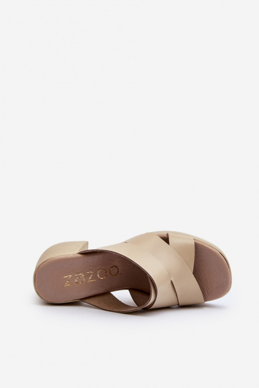 Zazoo 40373 Šlepetės  smėlio spalvos Zazoo 40373 Šlepetės  smėlio spalvos