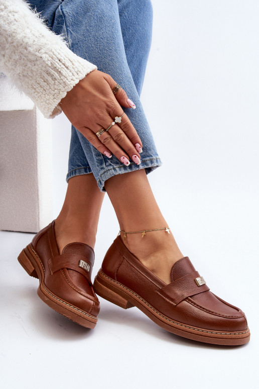 Zazoo 20165   moteriški mokasinai rudos spalvos