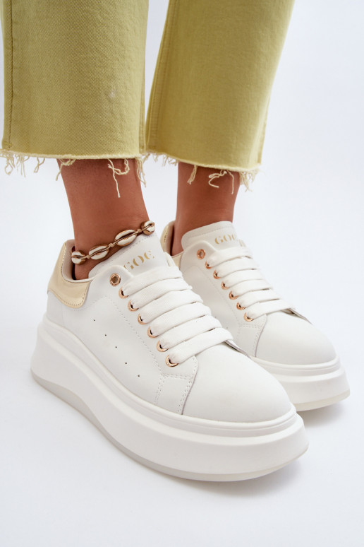 modelio batai  GOE NN2N4031 baltos spalvos    modelio batai  GOE NN2N4031 baltos spalvos