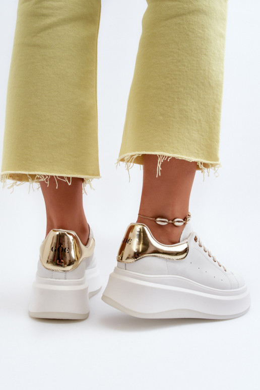 modelio batai  GOE NN2N4031 baltos spalvos    modelio batai  GOE NN2N4031 baltos spalvos