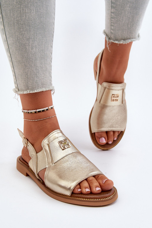 Zazoo 40385  Moteriškos basutės aukso spalvos