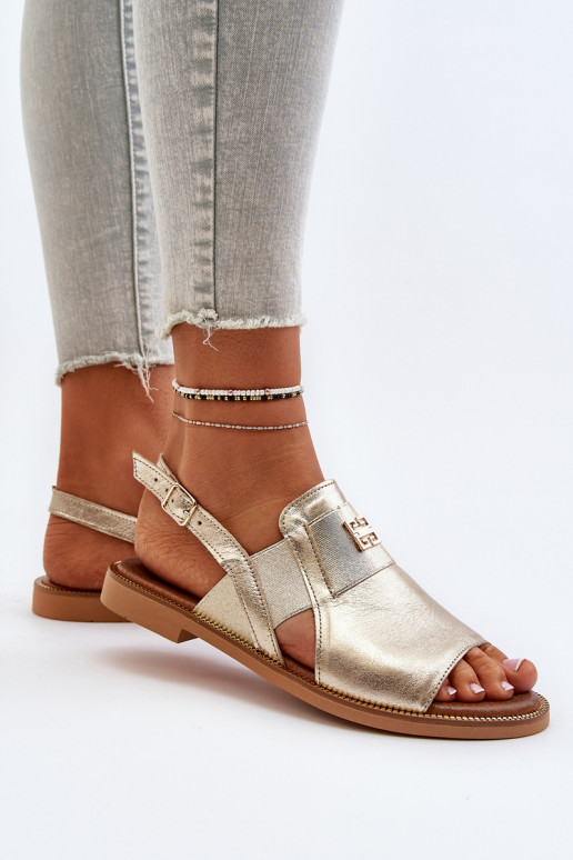 Zazoo 40385  Moteriškos basutės aukso spalvos