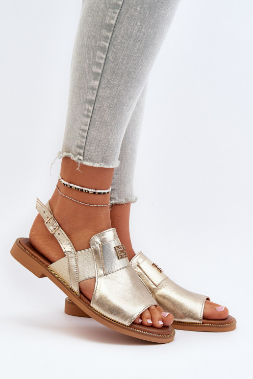 Zazoo 40385  Moteriškos basutės aukso spalvos