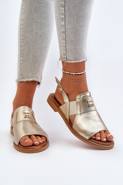 Zazoo 40385  Moteriškos basutės aukso spalvos