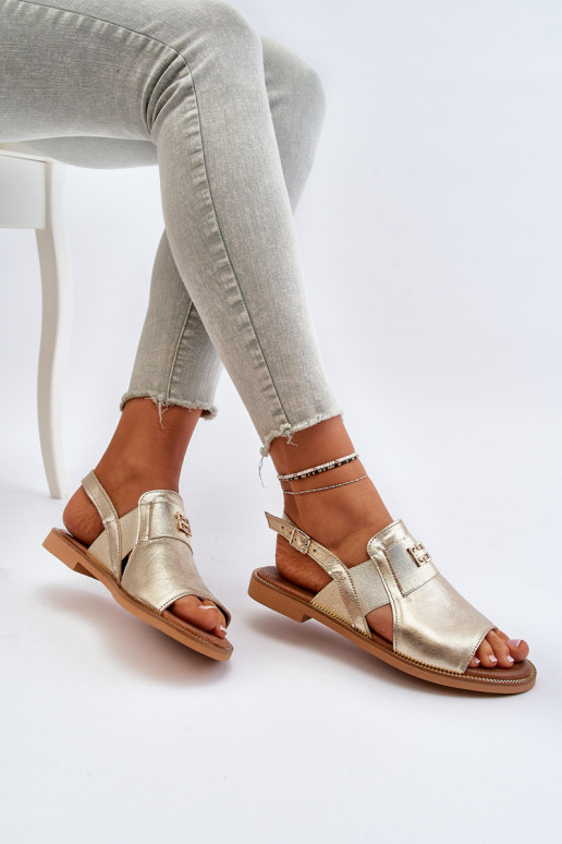 Zazoo 40385  Moteriškos basutės aukso spalvos