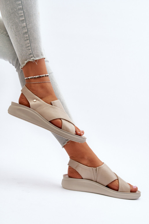 Zazoo 40392 Moteriškos basutės  smėlio spalvos