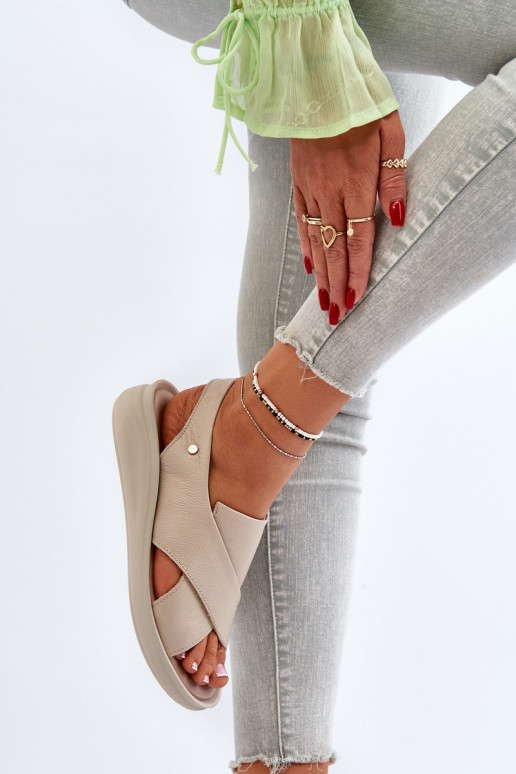 Zazoo 40392 Moteriškos basutės  smėlio spalvos