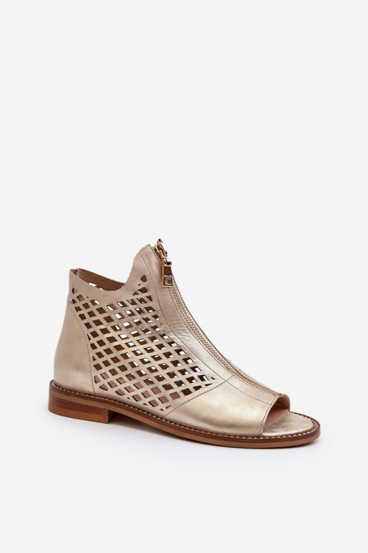 Zazoo 977/L   Ažūrinės basutės  aukso spalvos
