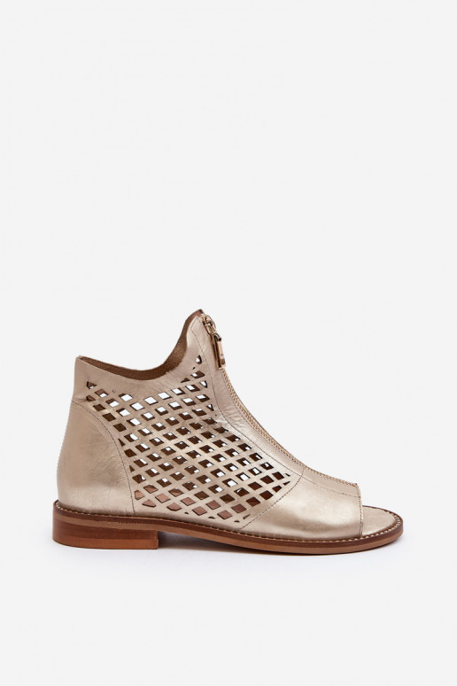 Zazoo 977/L   Ažūrinės basutės  aukso spalvos
