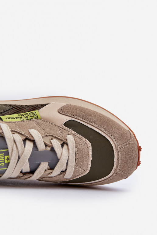 sportiniai bateliai  modelio batai  Memory Foam System Big Star NN174345 chaki spalvos