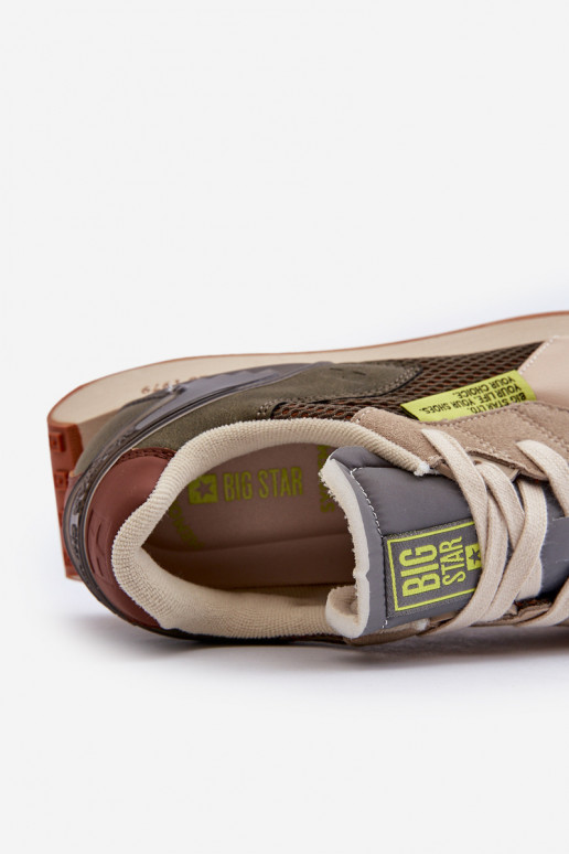sportiniai bateliai  modelio batai  Memory Foam System Big Star NN174345 chaki spalvos