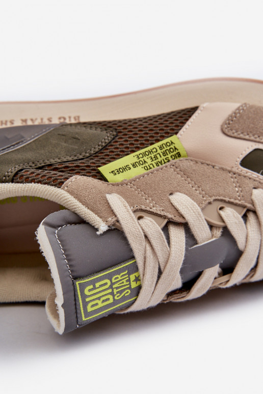 sportiniai bateliai  modelio batai  Memory Foam System Big Star NN174345 chaki spalvos