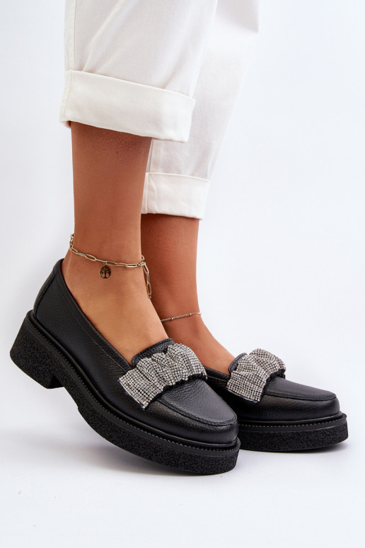 Zazoo 3419 moteriški mokasinai    Juodos spalvos